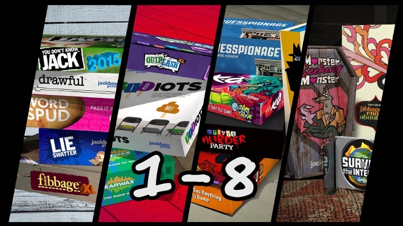  The Jackbox Party Pack 1, 2, 3, 4, 5, 6, 7, 8 [Portable] 