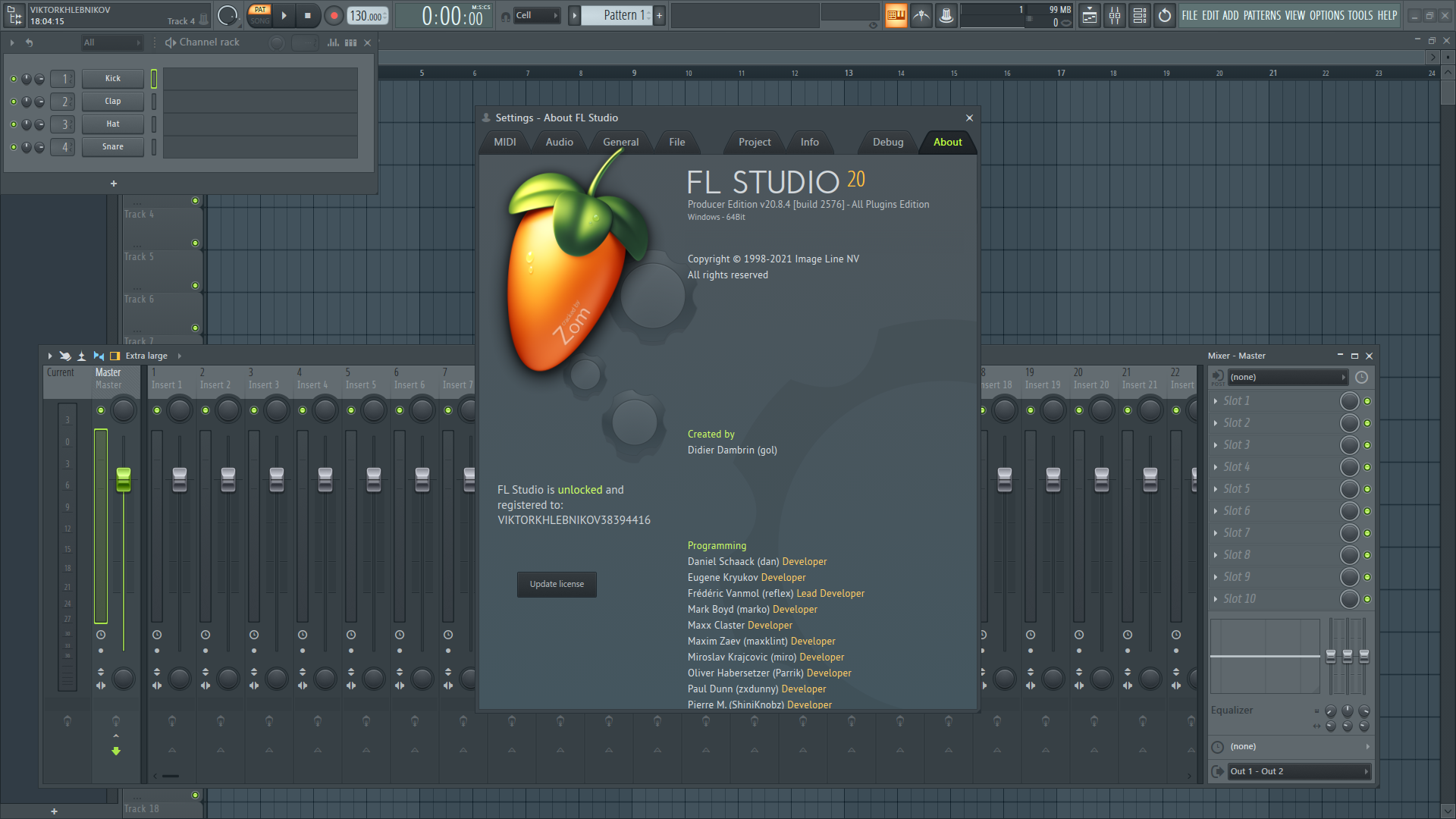  FL Studio Producer Edition 20.8.4 2576 x86 x64 Image-Line 
