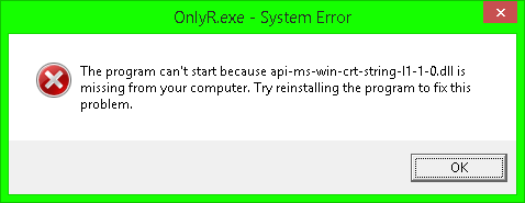  эта ошибка значит что в Windows нет нужной библиотеки из Universal CRT 
